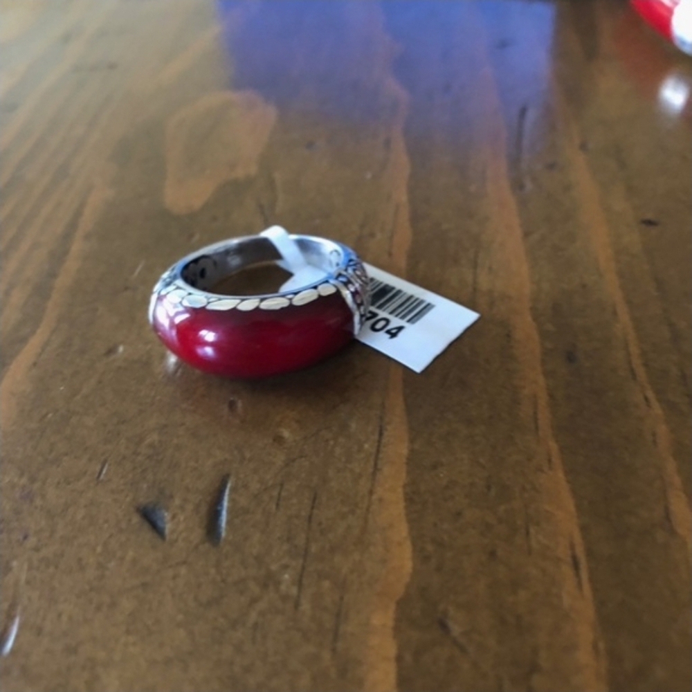 Bali Legacy Sponge Coral Ring Size 7 (925 Silver)